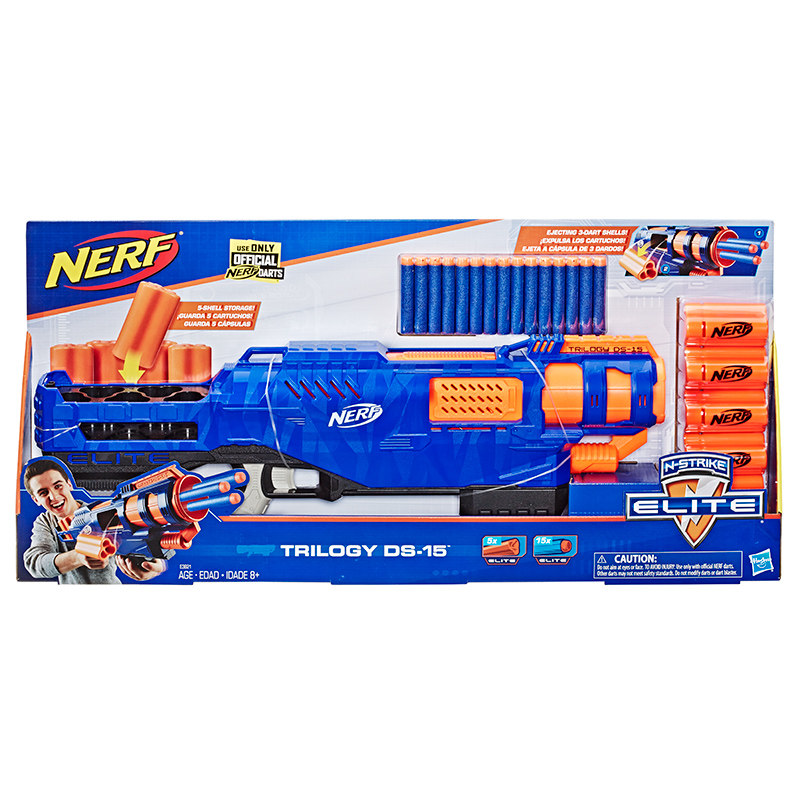 孩之宝nerf热火精英系列散弹软弹枪 nerf热游软弹枪