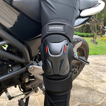 Motorcycle kneecap and elbow protection locomotive protective gear riding anti-fall electric car knee guard legs Four seasons windproof and warm men and women