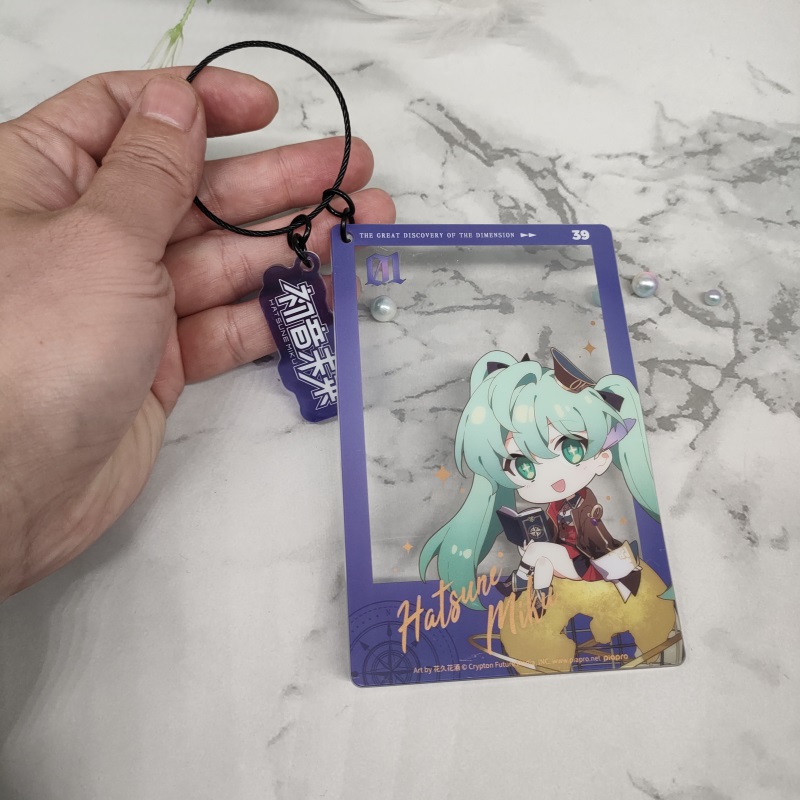 moeyu正品初音未来官周 39‘感谢祭次元大发现系列 亚克力Q版挂件 - 图1