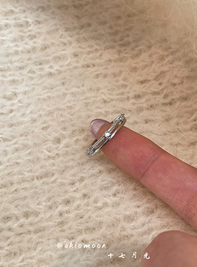 星月神话｜akiomoon十七月光开口戒精致小众设计感叠戴百搭戒指女