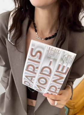 简约大小椭圆黑玛瑙串珠项链女