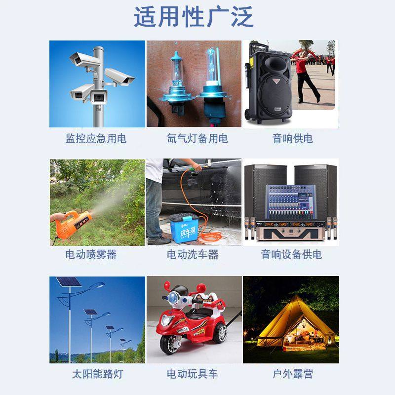 锂先生12v锂电池磷酸铁锂大容量大功率户外移动电源24v车载电源