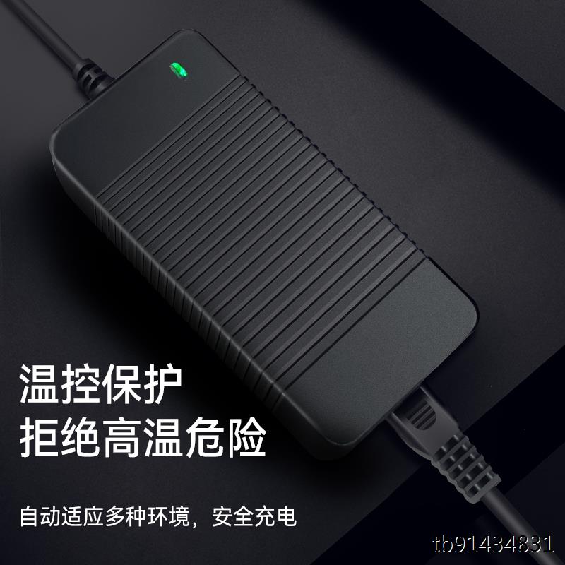 领奥儿童智能电动平衡车36V锂电池组充电器原装通用电瓶三孔插头 - 图1