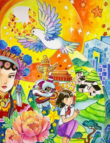 代画手抄报儿童画临摹原创主题画漫画绘本专业代画各类图私聊客服 - 图1