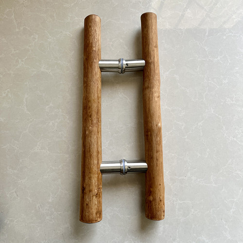 原木树枝玻璃门拉手民宿商铺木门推拉大门拉手个性创意实木门把手 - 图2