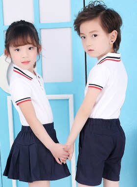 小学生校服幼儿园园服短袖套装