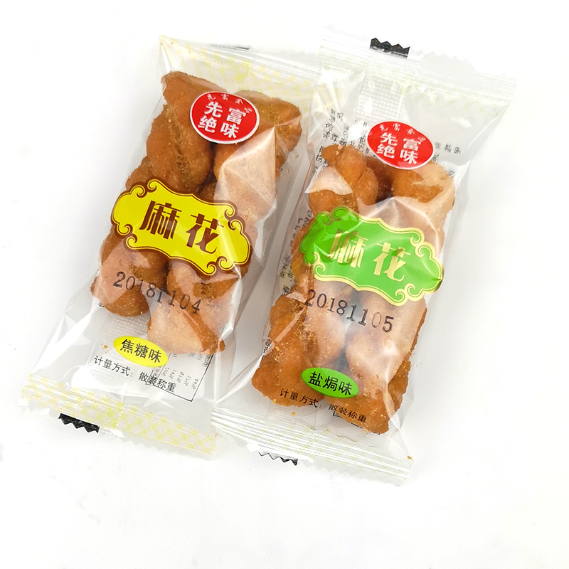 先富绝味麻花500g即食甜味椒盐焦糖小麻条传统糕点零食品3斤包邮 - 图1