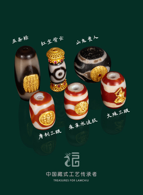 台湾手工工艺珠925镶嵌天珠