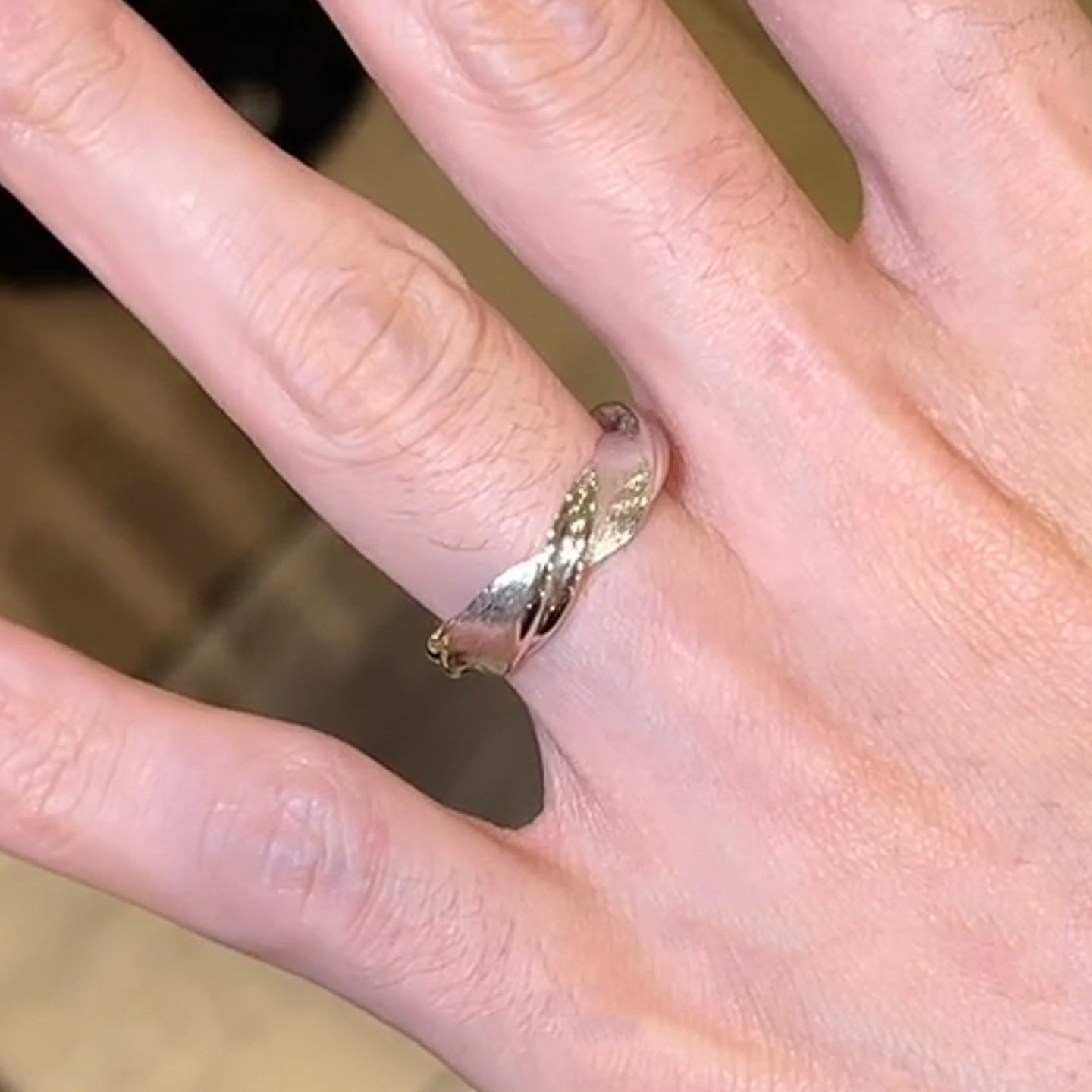 Minimalism~S925 Silver Wire Brushed Ring