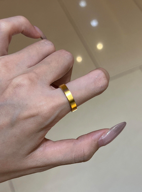 古法金色爆闪满天星排钻戒指女