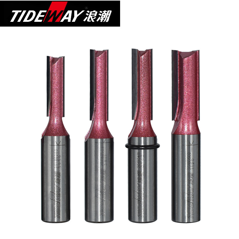 木工刀具工业级直刀 浪潮五金刀具 TIDEWAY铣刀直刀1/4*1/2雕刻刀 - 图0