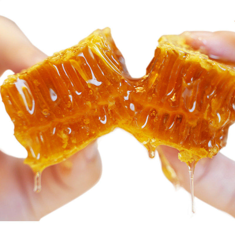 纯正天然嚼着吃的野生蜜源蜂巢蜜 广颐堂蜂蜜