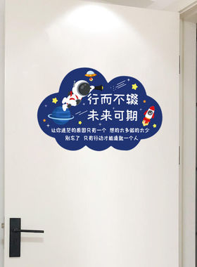 儿童励志标语挂牌门贴卧室房间门