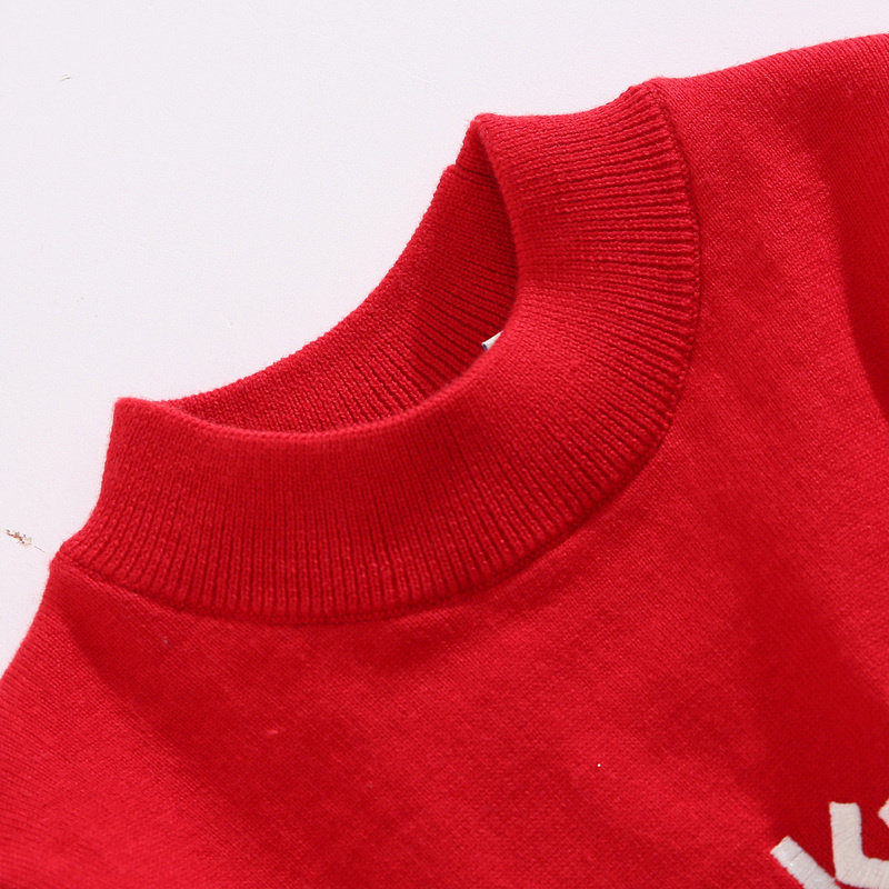 真维斯女童2019冬季新品12g绣花 真维斯童装毛衣/针织衫