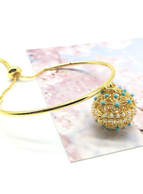 汉服随身香丸球吊宫铃发光手镯