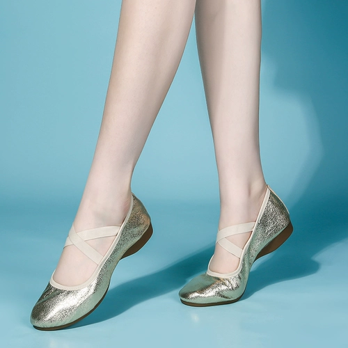 Серебряная дышащая обувь, мягкая подошва