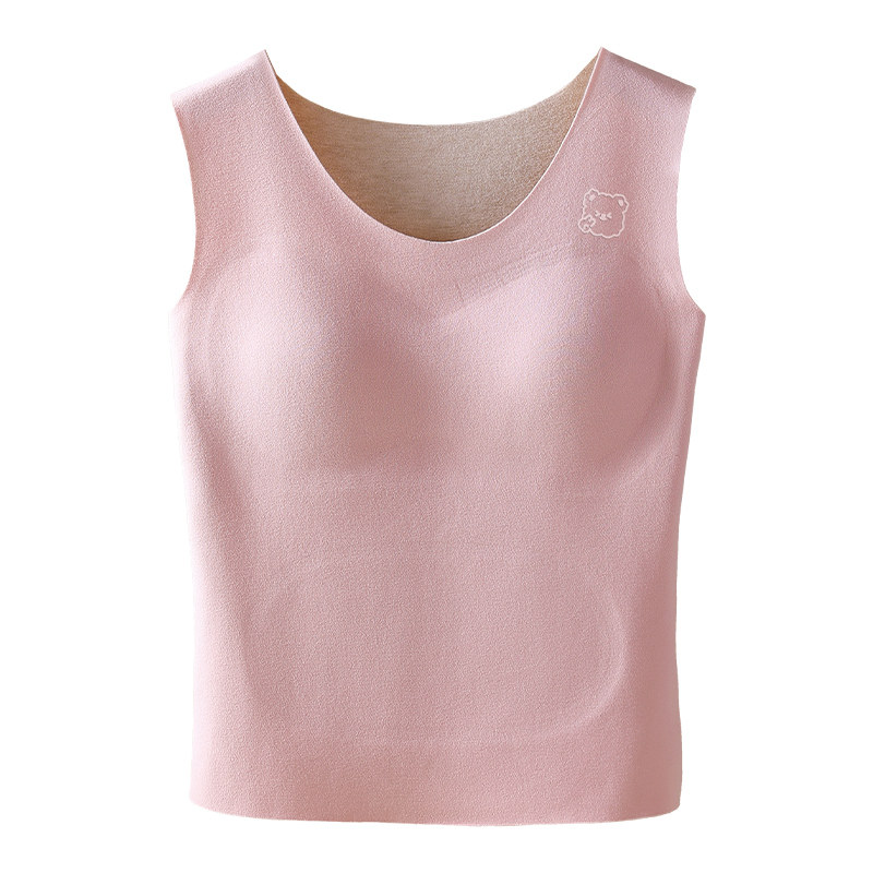 猫人发育期保暖背心女带胸垫发热初高中学生少女校服打底女童内衣,淘宝优惠券,粉丝福利购,淘宝优惠卷