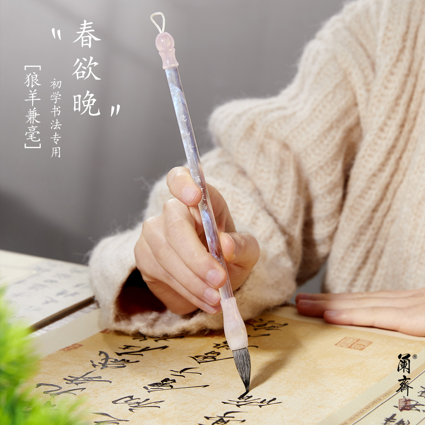 Chinese regular script and brush calligraphy, special pen for calligraphy practice, traditional Chinese painting
