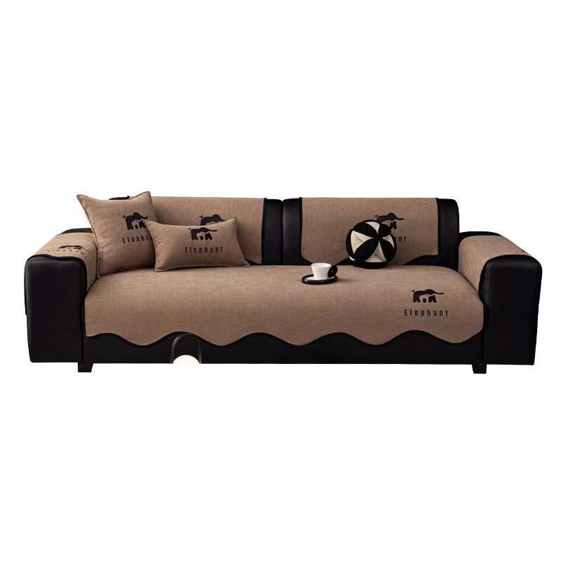 轻奢高级感皮沙发专用坐垫四季通用2025新款沙发盖布防猫抓坐垫子,淘宝优惠券,粉丝福利购,淘宝优惠卷