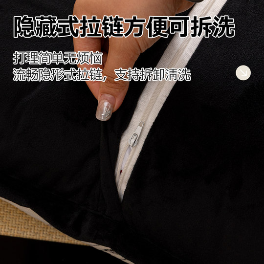 Chenille sofa pillow cover is machine washable and suitable for all seasons