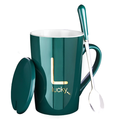 Креативная керамическая трендовая чайная чашка для влюбленных подходит для мужчин и женщин для домашнего использования