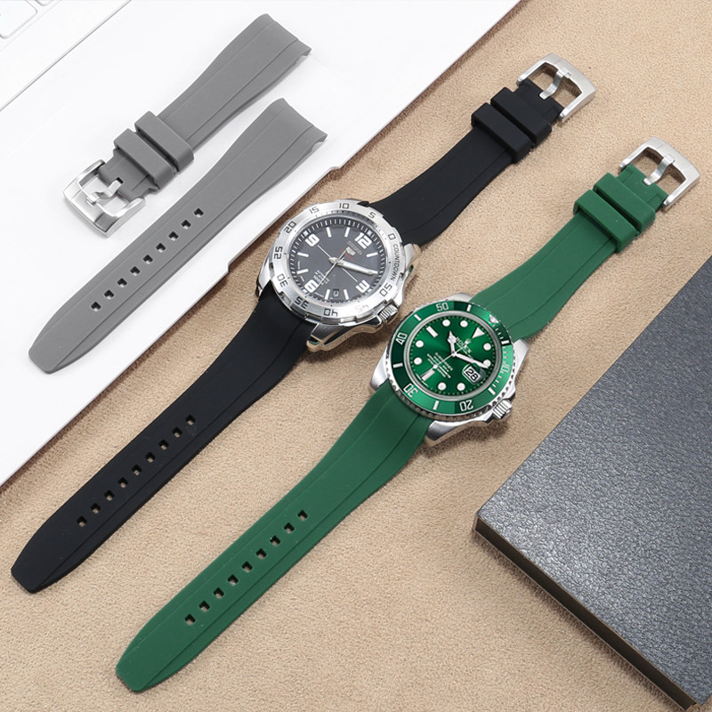 橡胶硅胶表带西铁城精工劳力士表带 cicidd配件