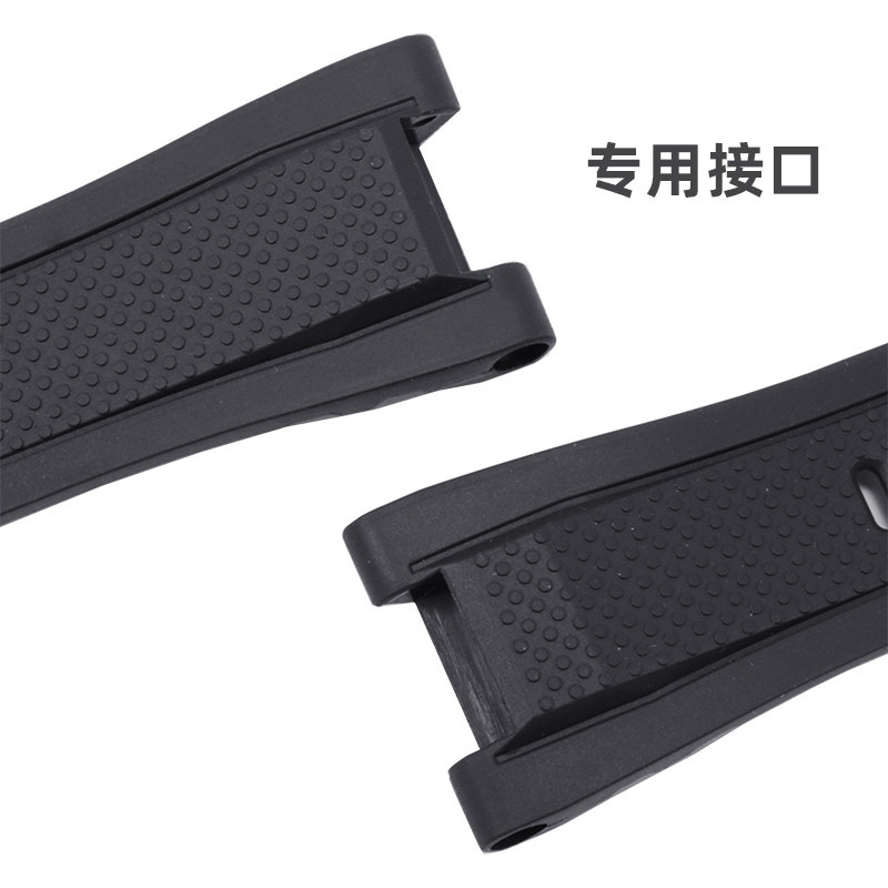 代用casio硅胶表带黑钢带男 cicidd配件