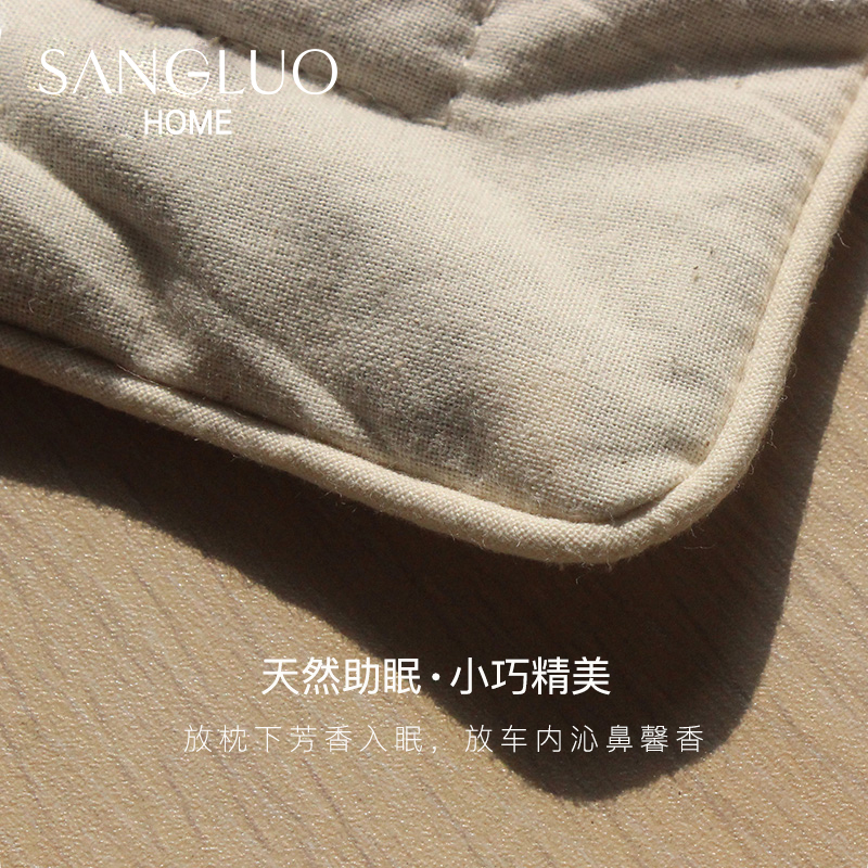 SANGLUO桑罗天然睡眠薰衣香草包随身旅行车载衣柜除味香囊挂件-图1