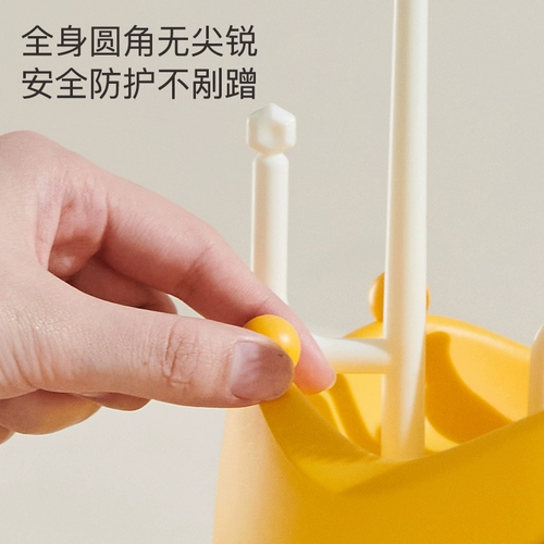 凉凉熊 Гигиенический ершик для бутылочки, силиконовая щетка, щеточка для новорожденных для младенца, моющее средство для бутылочек, кисть