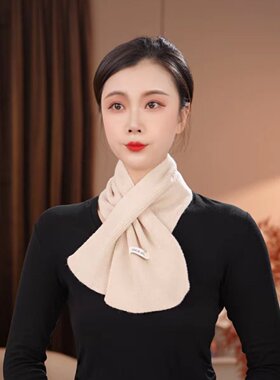 2026新款冬季保暖穿叉围巾女