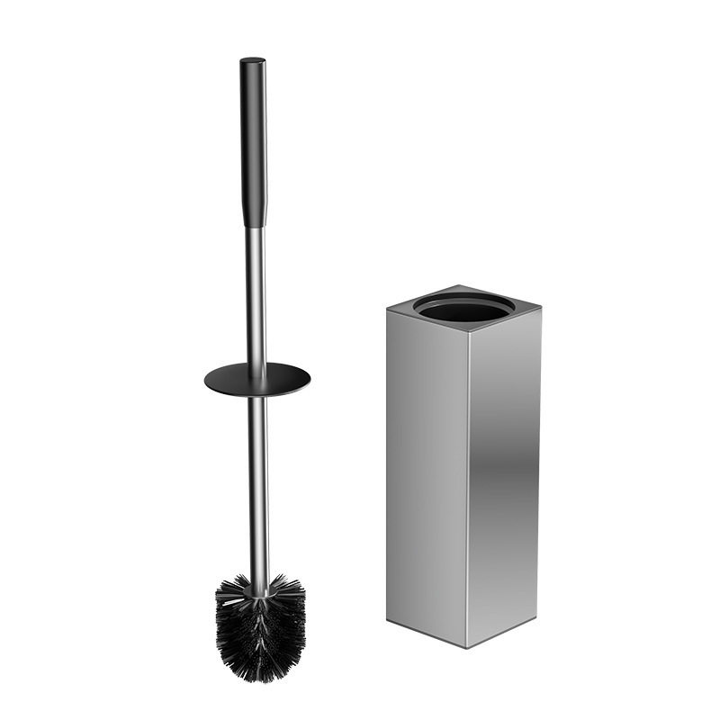 Heightened space aluminum toilet brush toilet cleaning brush deodorant long tube wall-mounted square set brush toilet home
