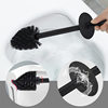 Heightened space aluminum toilet brush toilet cleaning brush deodorant long tube wall-mounted square set brush toilet home