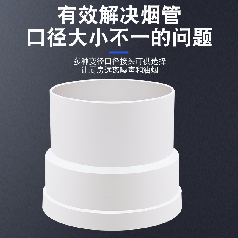 油烟机铝箔排烟管变径圈厨房烟道排风管转换头止逆阀变径接头
