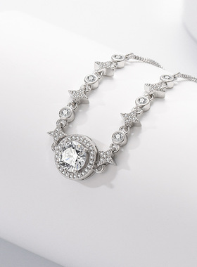 直播热销跨境电商时尚饰品圆包星星手链轻奢风百搭手饰品工厂