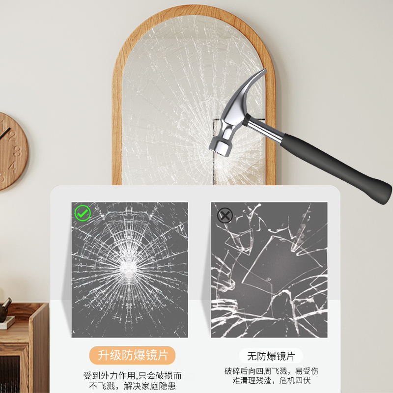 Full-length mirror for home girls' bedroom wall-mounted dressing mirror