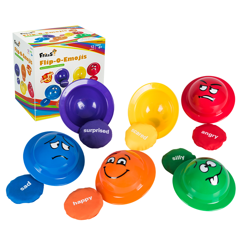 FritzS出口转内销儿童丢沙包玩具表情幼儿园掷准感统训练投掷游戏 - 图3