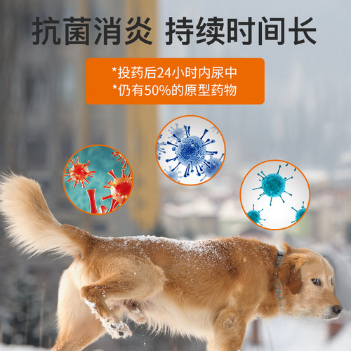 普安特狗狗消炎药宠物猫咪用皮肤炎尿路感染尿道炎泌尿头孢埃素达 - 图1