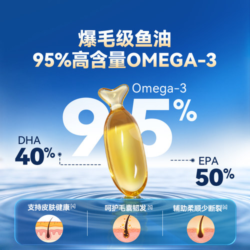普安特猫咪专用鱼油深海磷虾胶囊美毛爆毛改善掉毛护肤卵软磷脂狗 - 图1