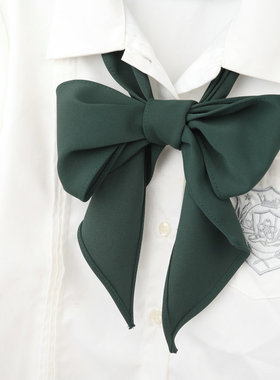 日系JK制服领花纯色手打直条巾蝴蝶结长条斜角水手服配饰学院风