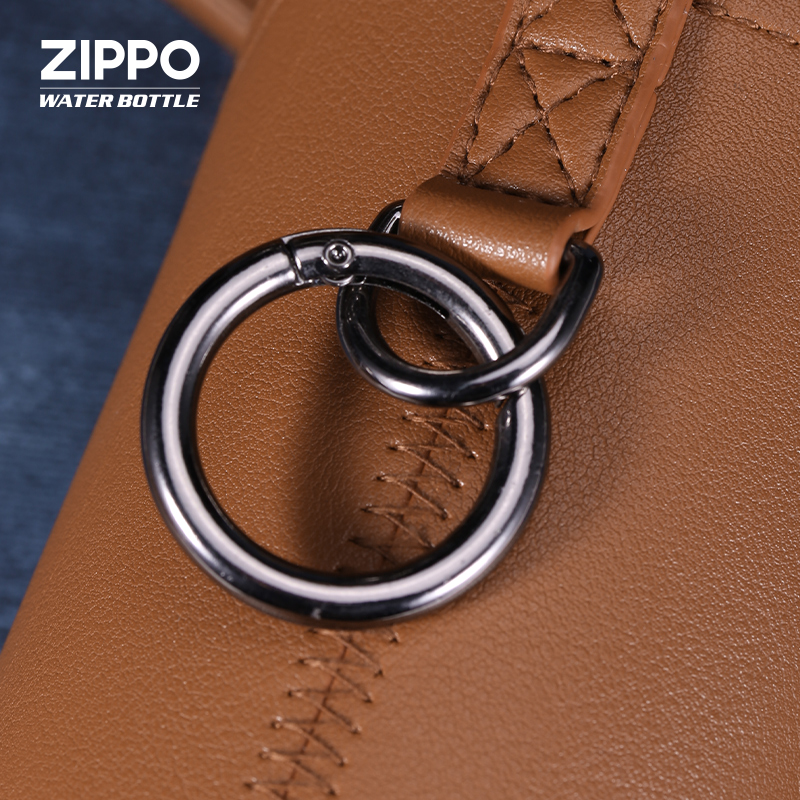 ZIPPO咖啡保温杯适用PU材质皮套便携耐脏保护套 - 图1