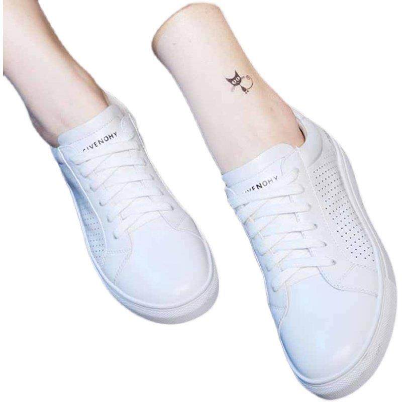 香港头层牛皮真皮百搭小白鞋女全皮休闲运动旅游平底单鞋纯皮板鞋,淘宝优惠券,粉丝福利购,淘宝优惠卷