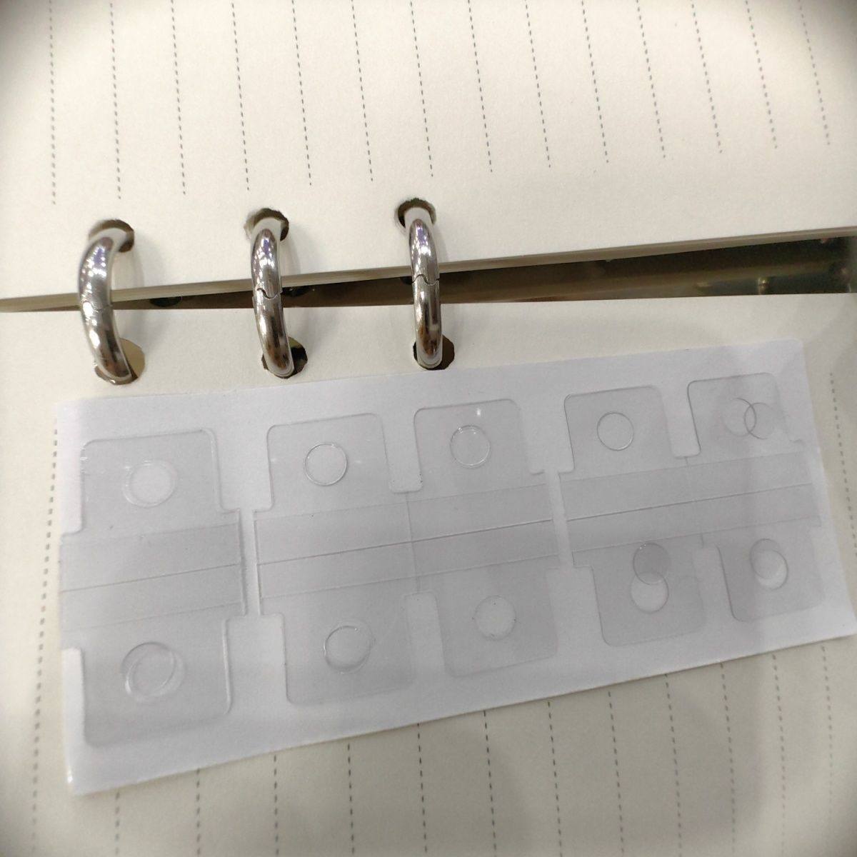 适用a4a5a6B5a7活页本挂钩贴圆孔带胶自粘免打孔透明收纳改造配件,淘宝优惠券,粉丝福利购,淘宝优惠卷