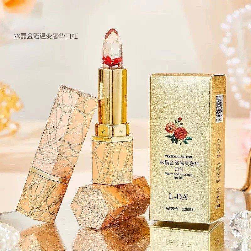 正品花瓣果冻鲜花温变口红水晶金箔水光护唇千色不易沾杯孕妇可用,淘宝优惠券,粉丝福利购,淘宝优惠卷