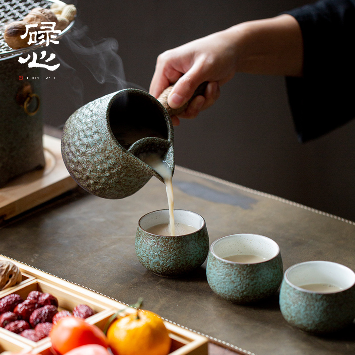 碌心 中式复古围炉煮茶 家用室内罐罐烤奶炭烧烤火粗陶煮茶器套装,淘宝优惠券,粉丝福利购,淘宝优惠卷