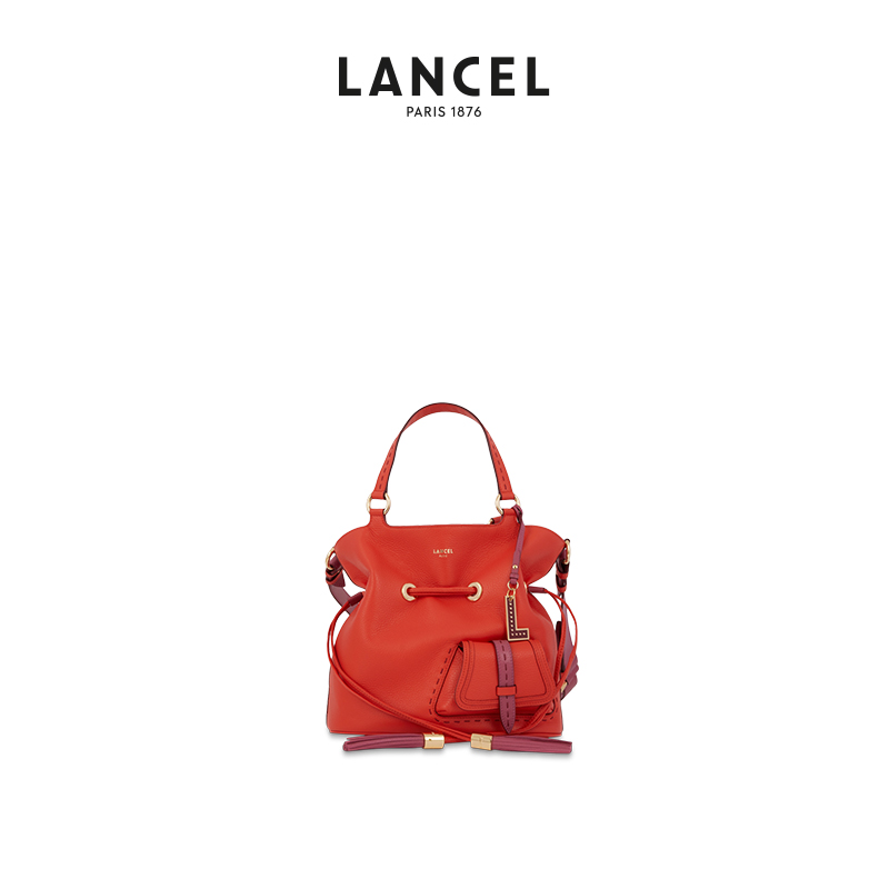 【24新品】LANCEL/兰姿 Premier Flirt水桶包小号单肩手提包流苏-图1