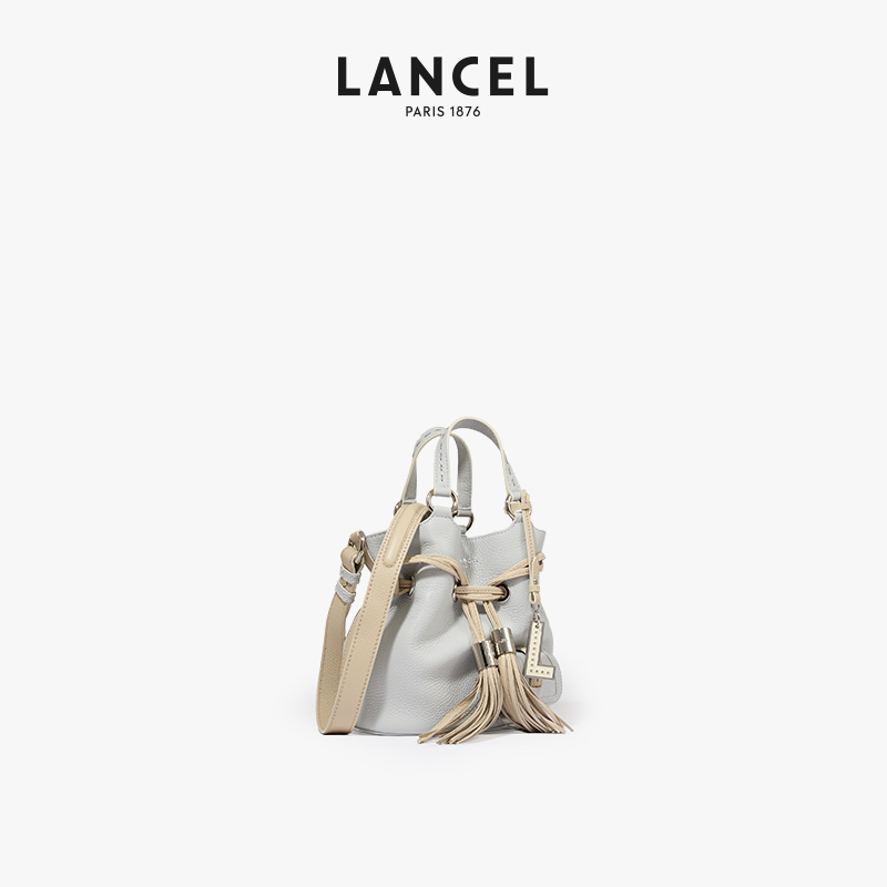 【24新品】LANCEL/兰姿 Premier Flirt水桶包小号单肩手提包流苏-图0