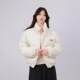 Kk new Korean retro small floral stand-up collar cotton jacket