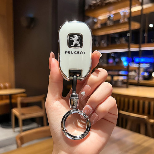 东风标致308钥匙套4008新408/508L女标志3008/5008/e2008车包扣壳 - 图0
