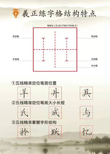 羲正专利练字本（5本） - 图0