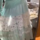 Forest style pastoral style fresh floral skirt